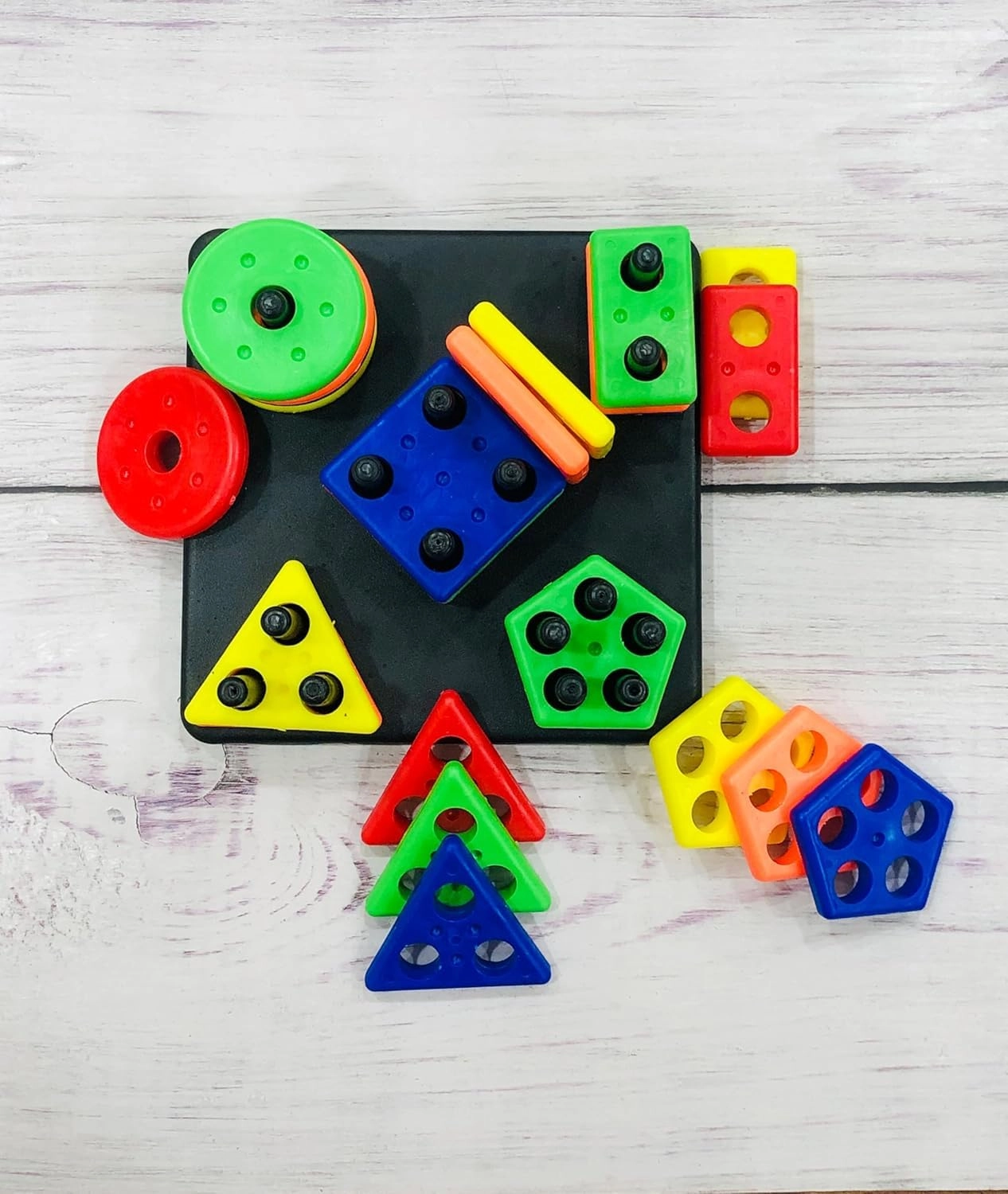 Shape Sorting Stacking Train - 3 Years And Up 1 Piece