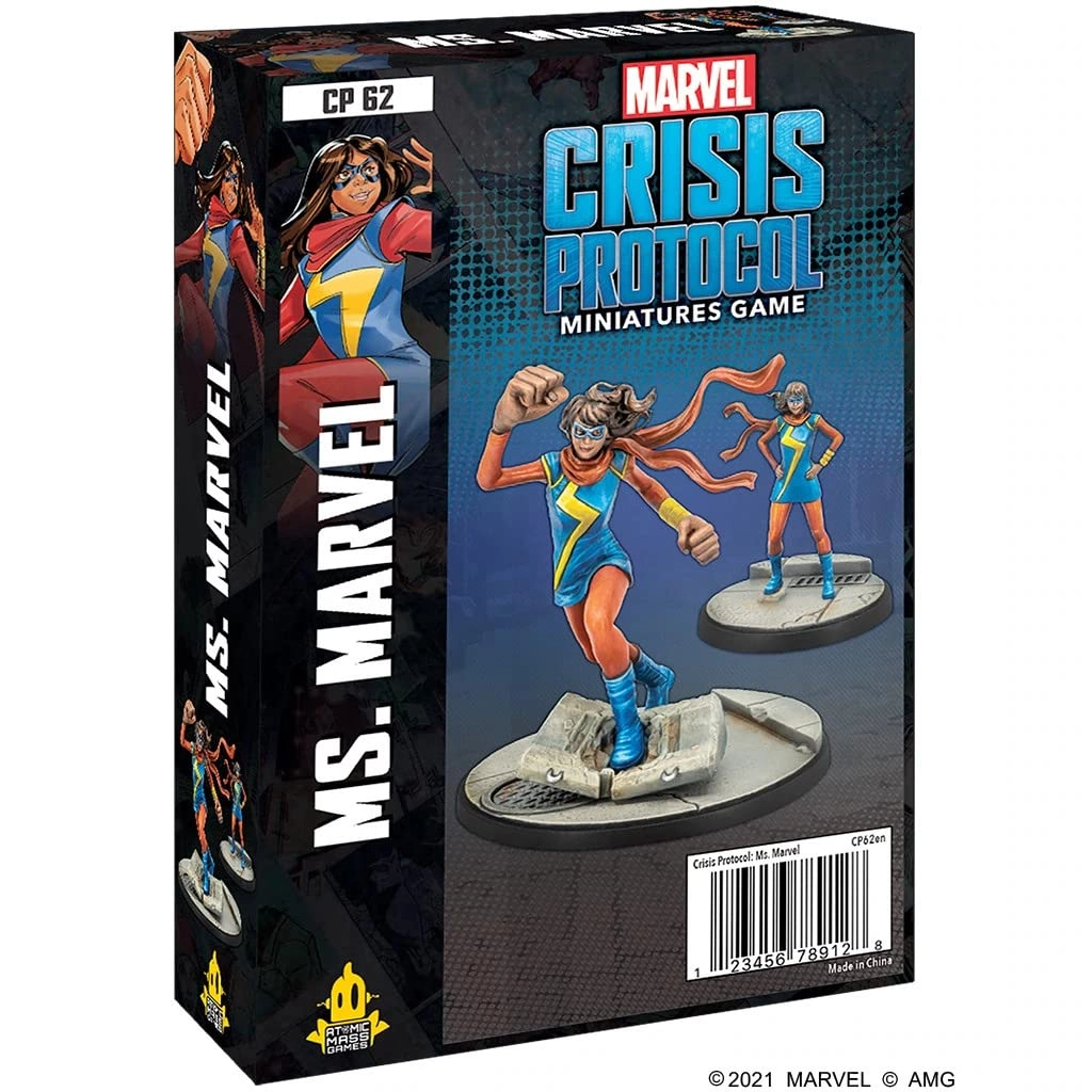 Atomic Mass Games Marvel Crisis Protocol: Ms. Marvel - Miniatures Game Character Pack