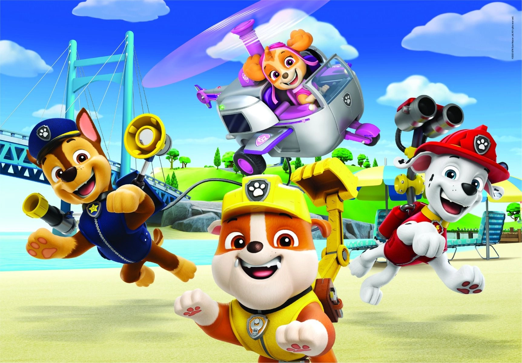 Paw Patrol Action Puzzle (ALGT-21623) - 2x60 pcs