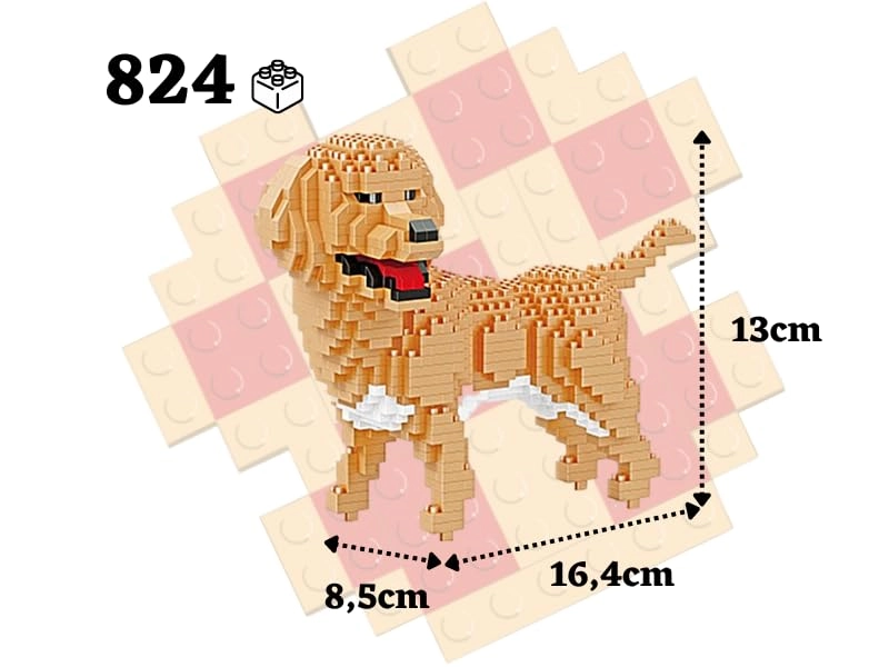 Golden Retriever Dog - 824 pcs