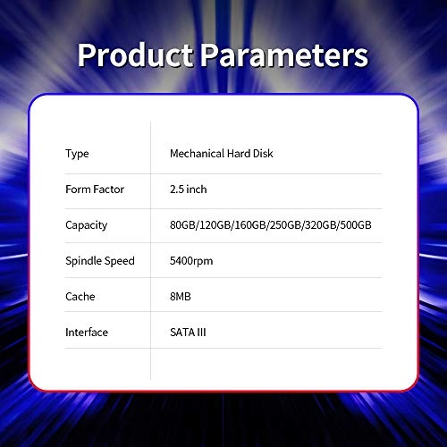 2.5" 5400rpm 8MB SATA 6Gb/s (ametoys787881373071) - 500GB