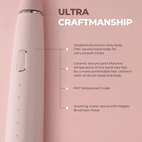 Azure - Pink 5 Cleaning Modes 2 Brush Heads