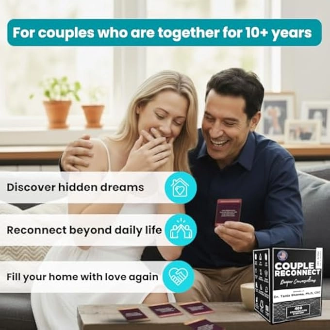 COUPLE RECONNECT - 200 COUPLES CONVERSATION CARDS