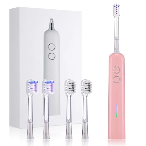 Sweeping Vibrating Electric Toothbrush - 4 Brush Heads 60 Days 3 Modes