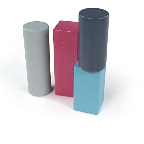 Drum of Wooden Blocks - 12 months+ 50 pieces