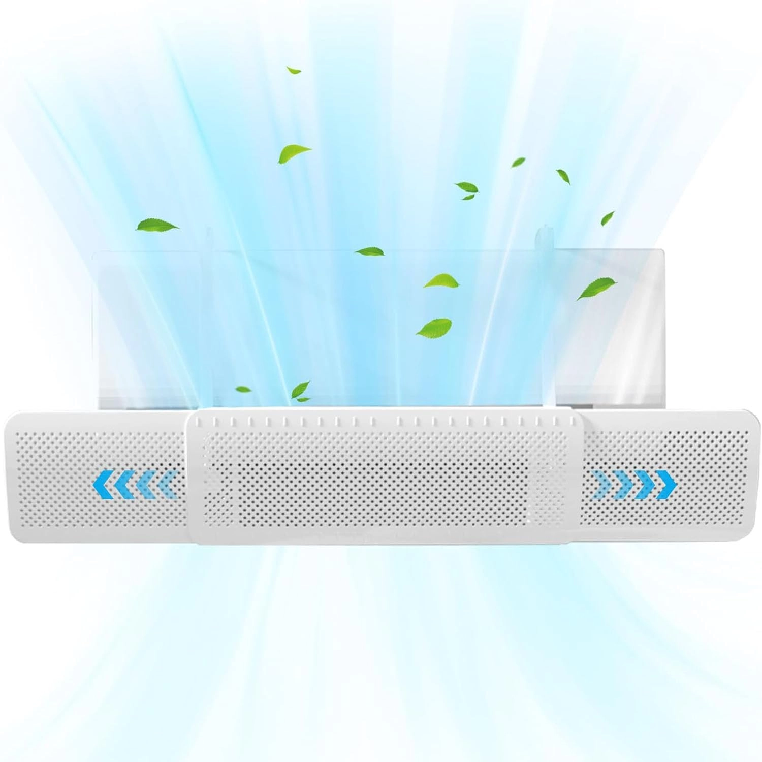 Air Conditioner Deflector - White Universal Adjustable Vent