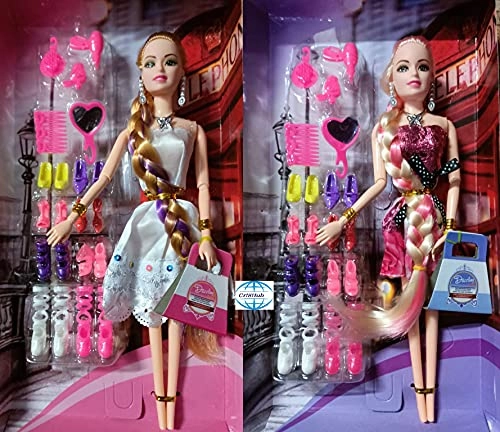 Long Hair Doll - 2 Pcs Moveable Joint