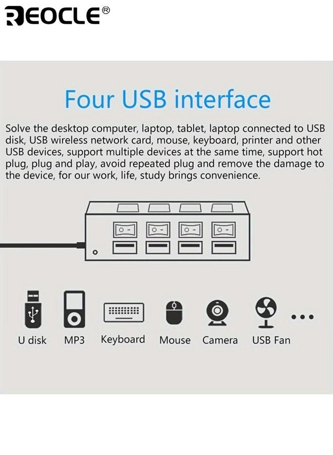 USB2.0 Splitter Hub - PC Laptop