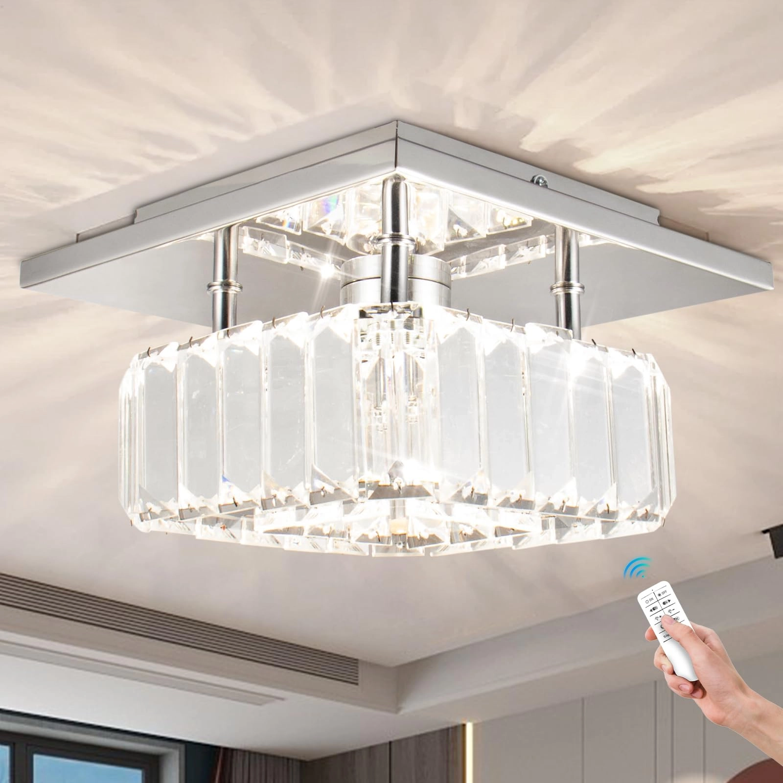 Dixun Square SJT - Cool White Dimmable