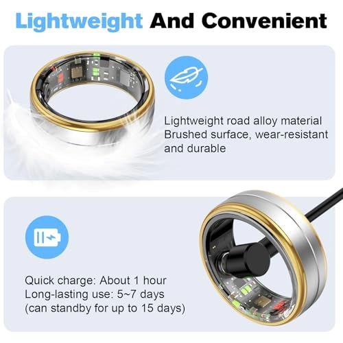 Smart Ring - LED Dispay Screen Heart Rate Sleep Tracker