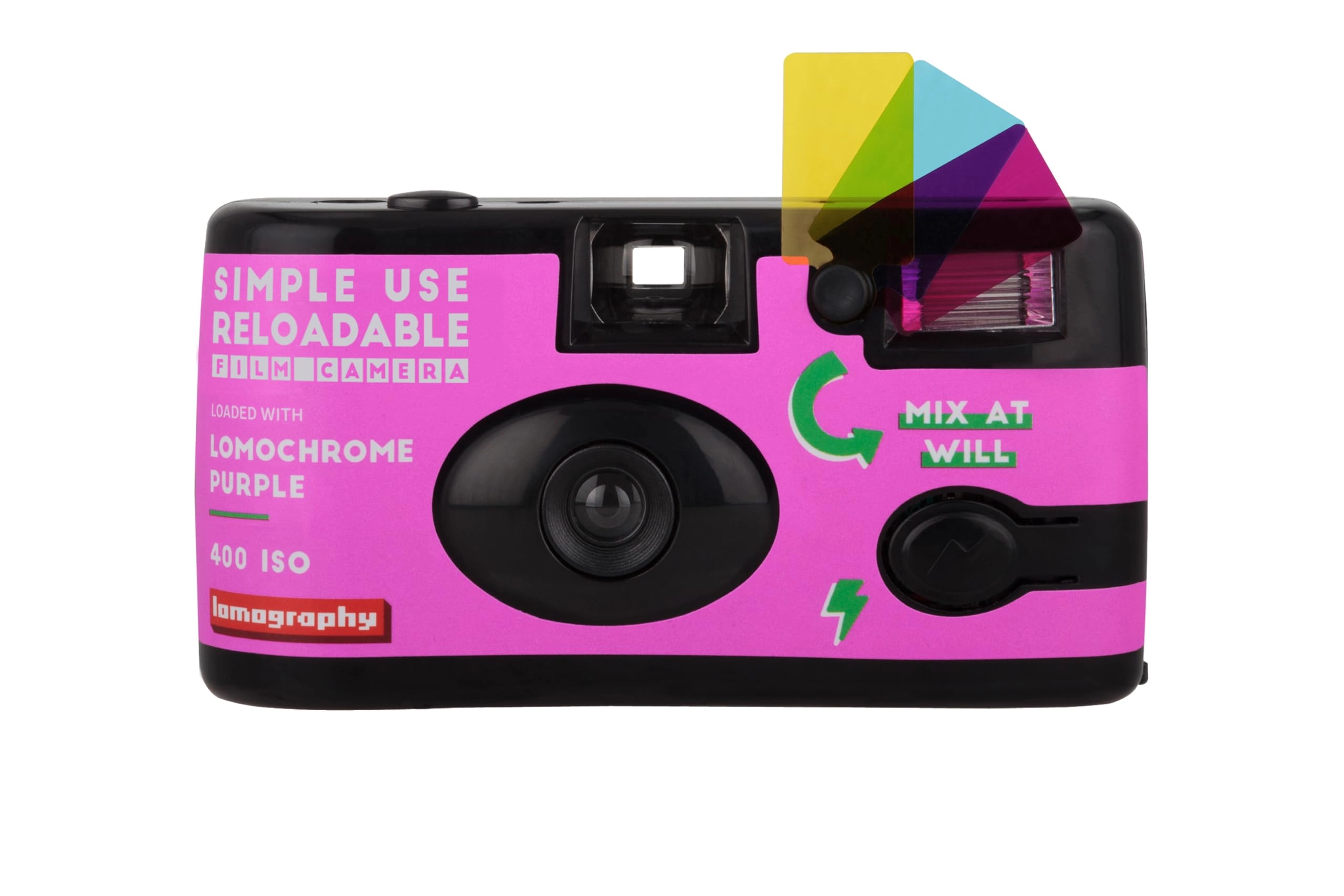 Lomography Simple Use Reloadable Film Camera - LomoChrome Purple 35mm
