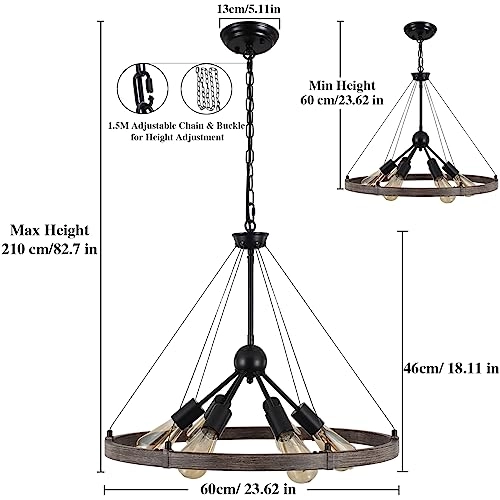 Wagon Wheel Chandeliers Ceiling Light - 60 cm to 210 cm