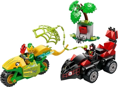 Marvel Spidey & His Amazing Friends Spin & Electro Dinosaur Vehicle Chase