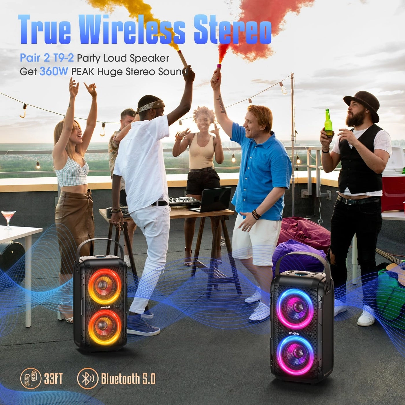 Party Loudest Portable Bluetooth Speaker