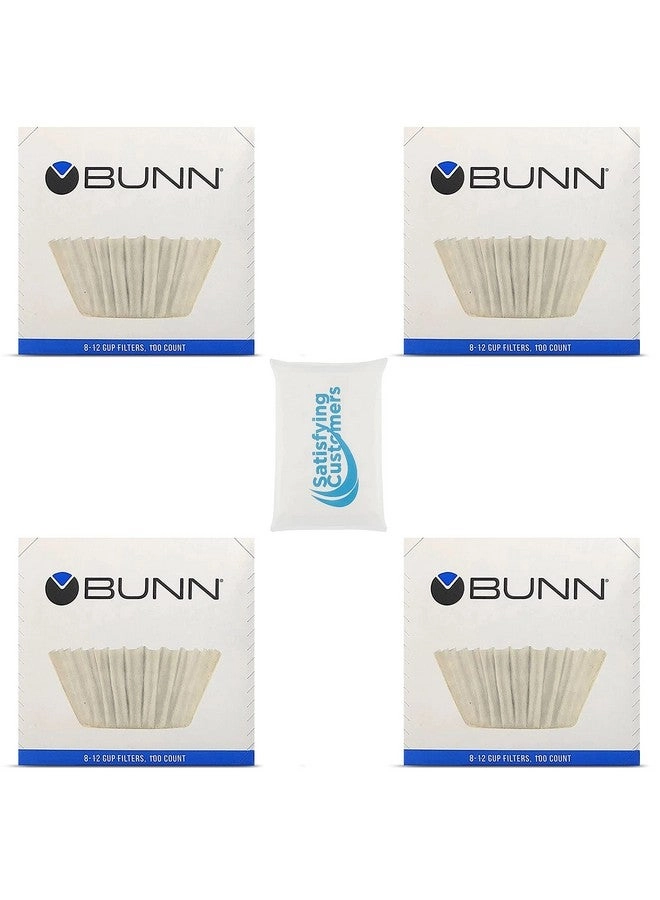 Bunn Coffee Filter - 4 PK 100 PCS + Travel Tissue Pack