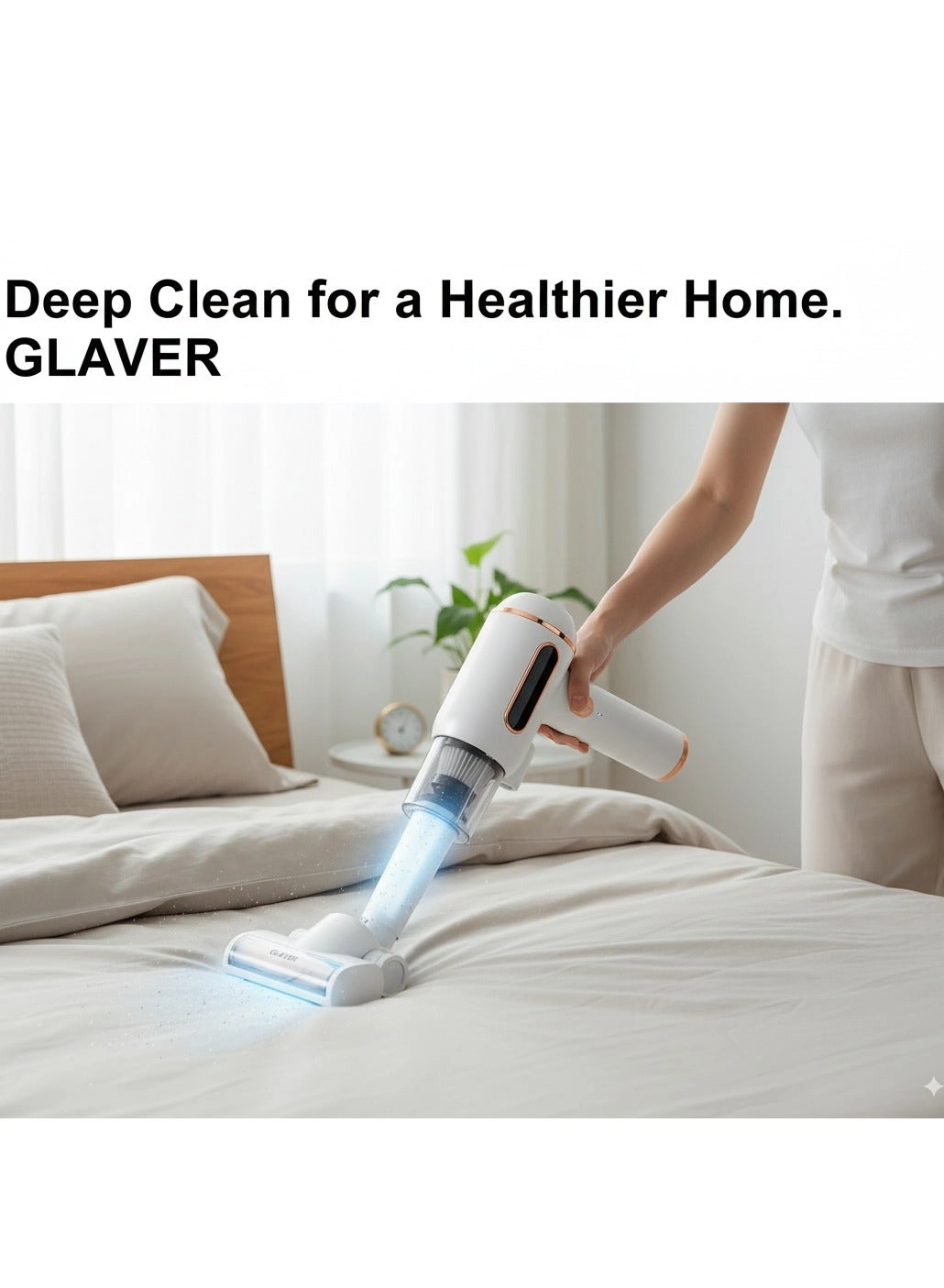 Handheld Mattress Vacuum - Cordless UV 10,000Pa