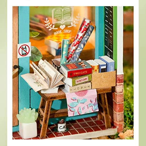 DIY miniature dollhouse kit - Free Time Book Shop