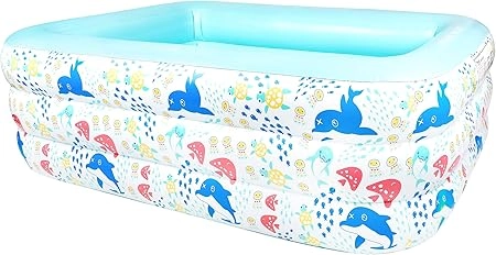 Inflatable Pool - 180 x 135 x 60 cm Ages 3+