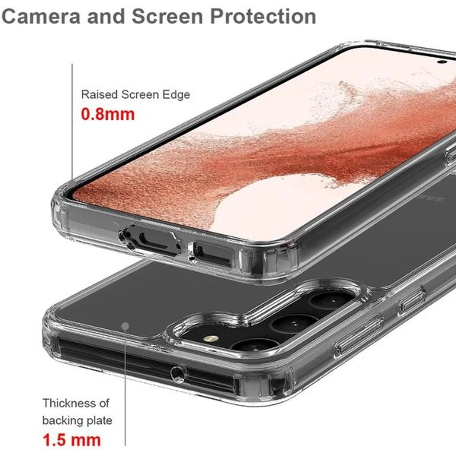 Clear Case With Screen Protector Galaxy S23 Ultra