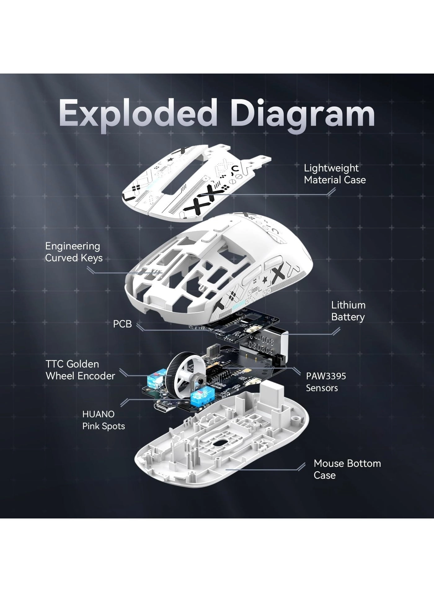 X6 Lightweight Gaming Mouse - Wireless