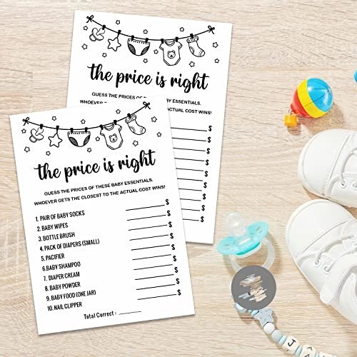 Baby Shower Game - 30 Game Cards