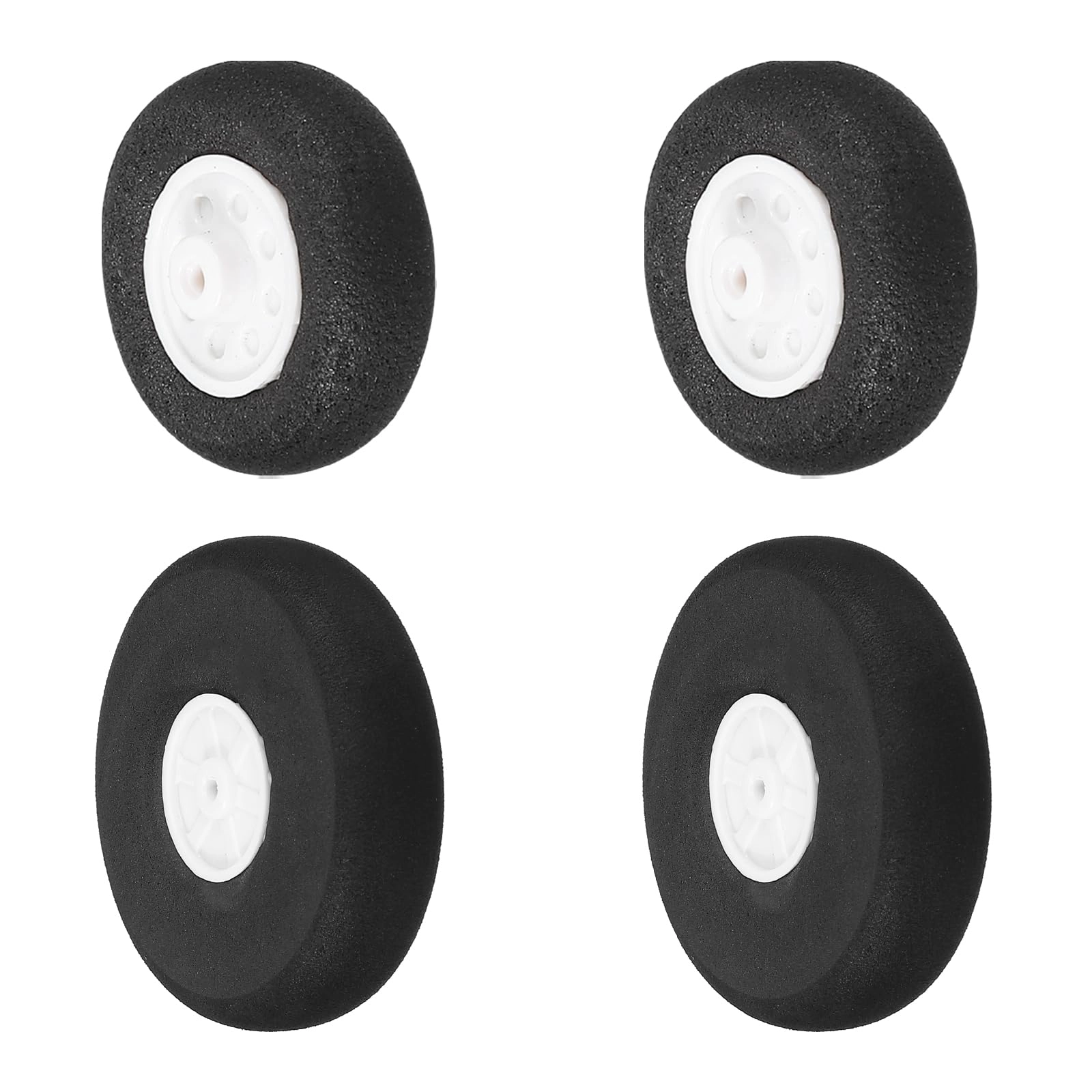 RC Airplane Wheels - 4 Pcs 1.3 Inch PU Sponge