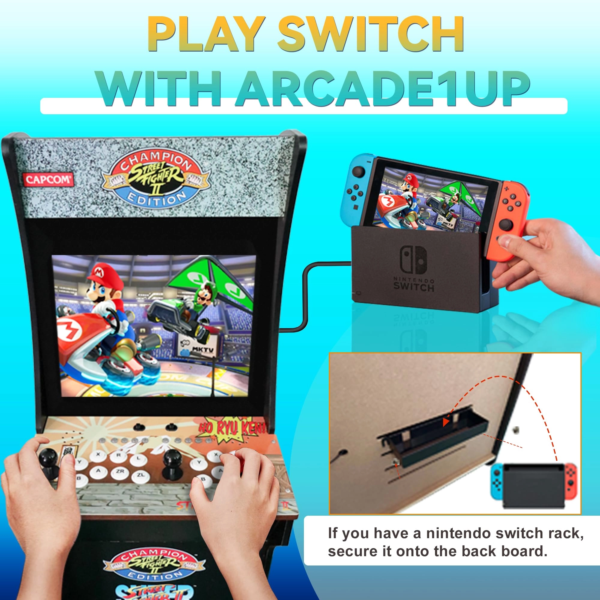 Arcade1upController - wire--less Nintendo Switch