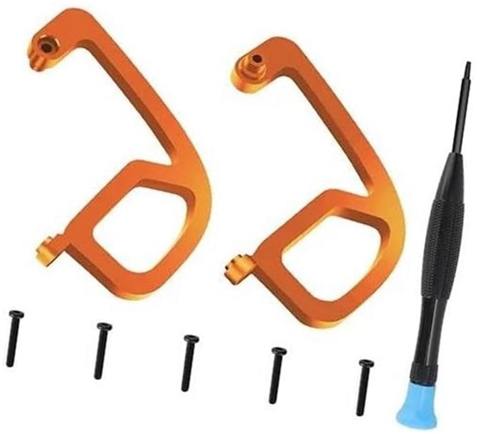 DEMULAX Store Propeller Guard Bumper - for Avata 2 BLACK Orange Aluminum Alloy