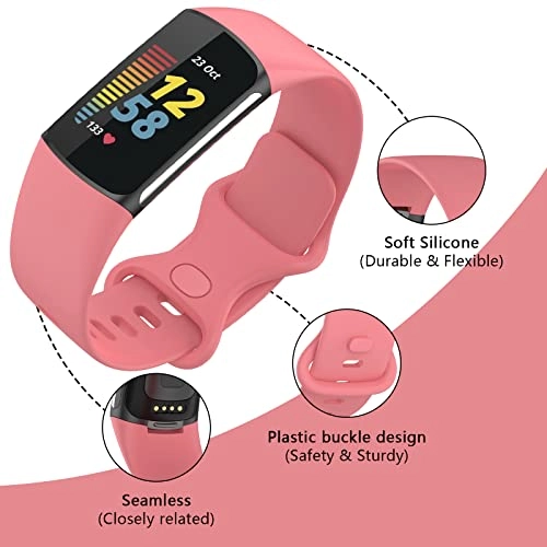 Silicone Watch Band for Fitbit Charge 5