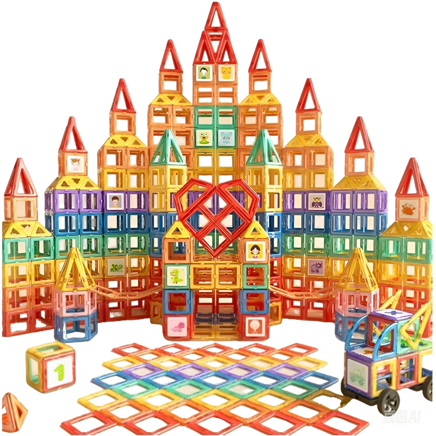 JOOZLEWELT Magnetic Construction Toy - Building Learning and Discovery