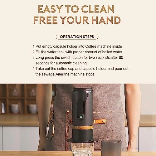 Espresso Machine - 100 Milliliters capsules & ground coffee