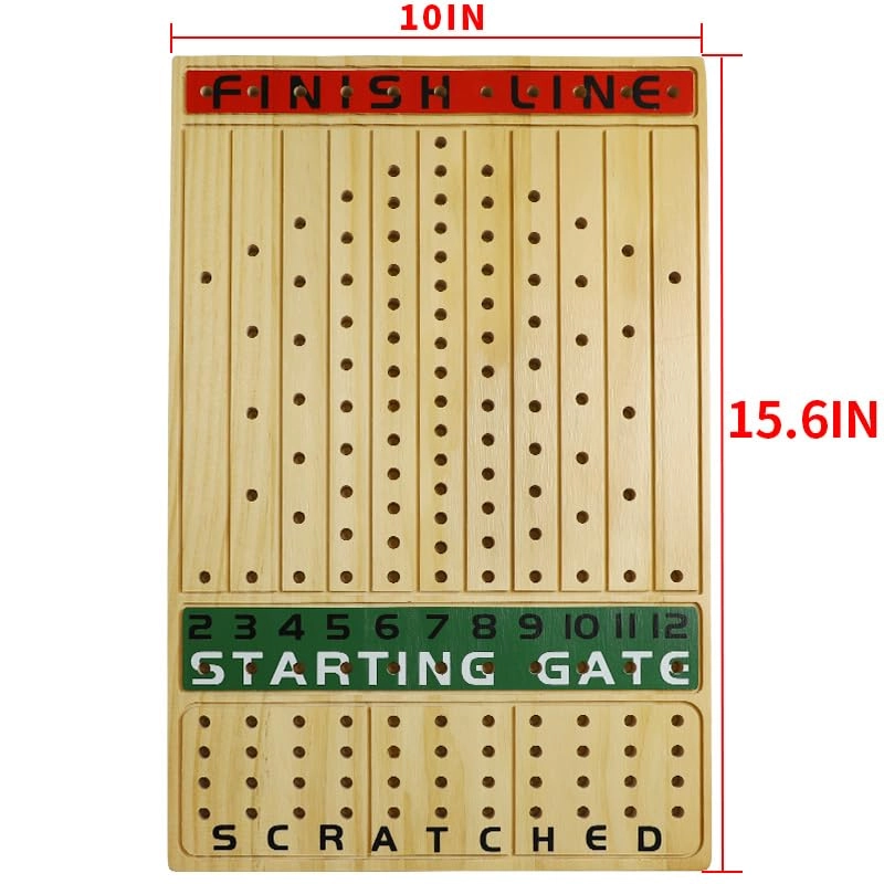 Horse Racing Board Game - Solid Wood Luxury Edition