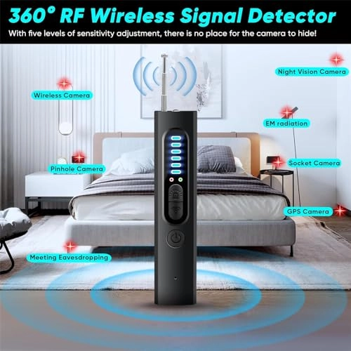 Hidden Camera Detector - RF Signal Scanner IR Detection
