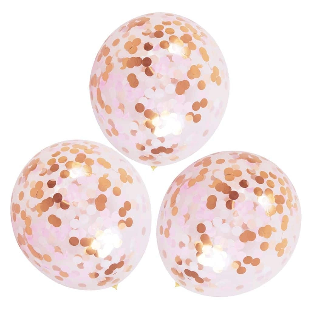 Party Time Trading LLC Confetti Balloons - Pack of 5