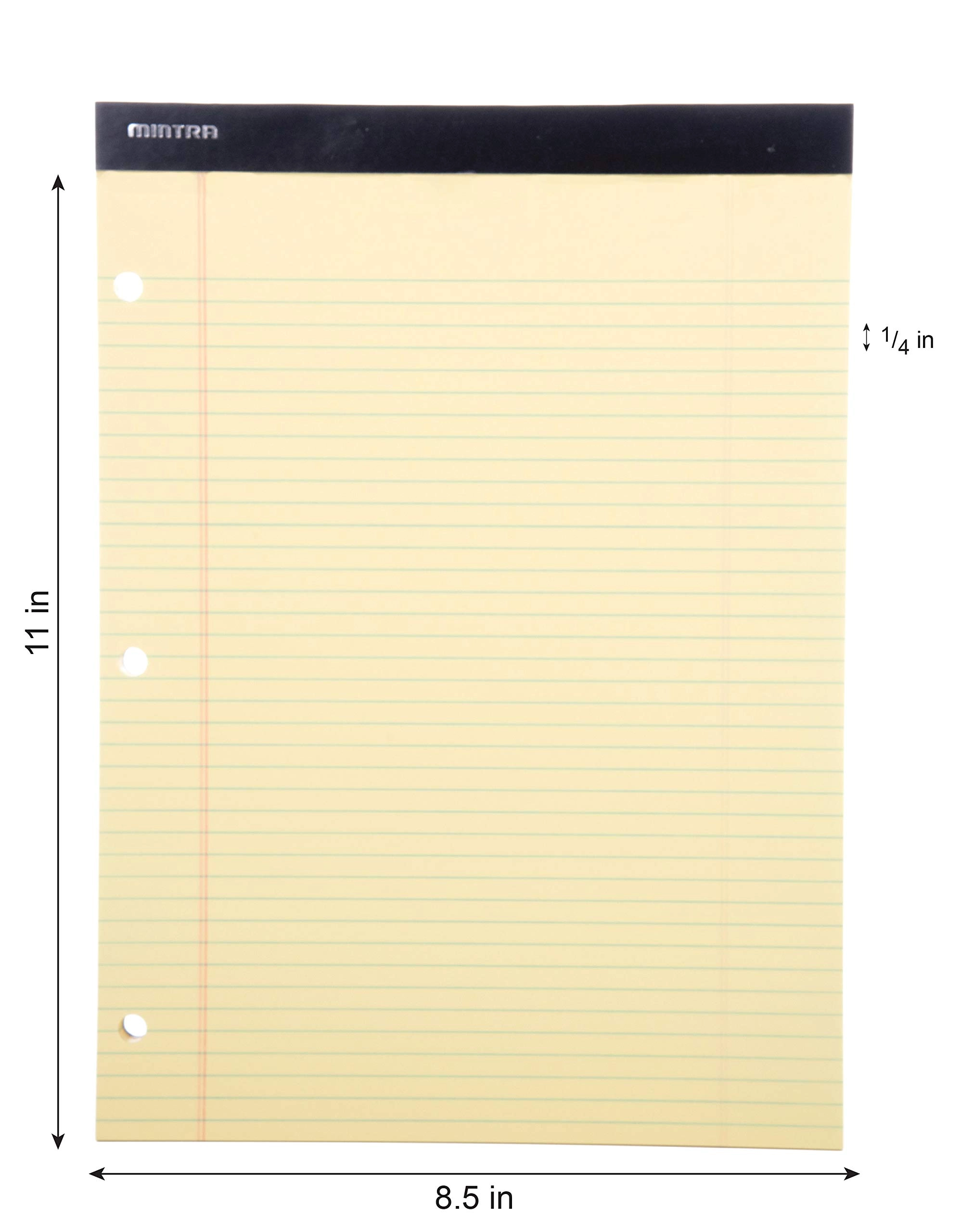 Canary Legal Pads 8.5"x11" Softcover - Lined 50 Pages