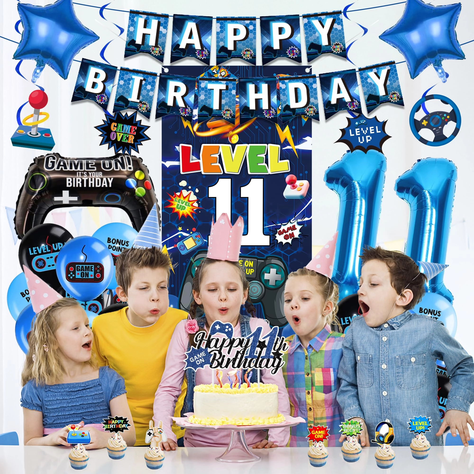 Gaming Birthday Decorations - 41 Pcs