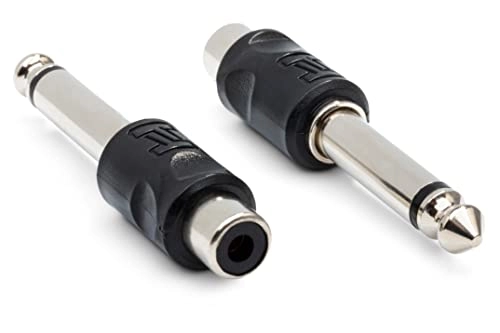 Hosa Technology GPR-101 - RCA to 1/4 Inch TS 2 Pieces