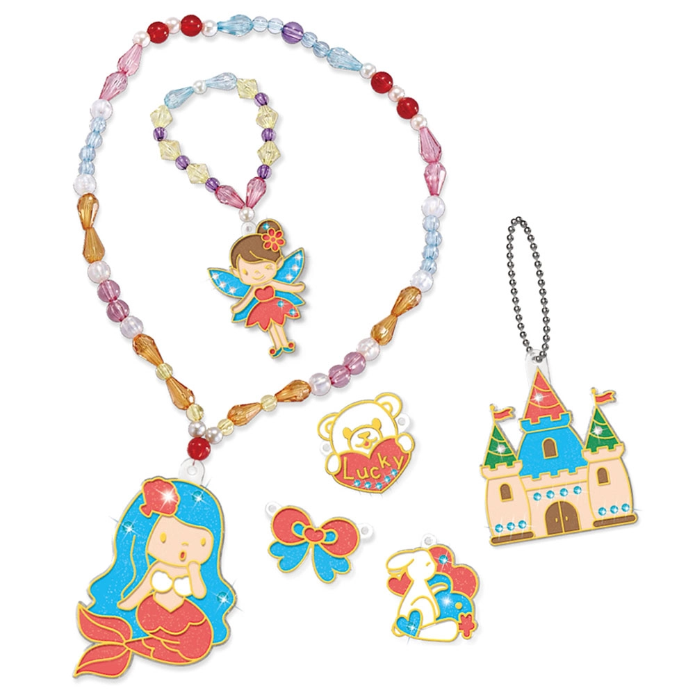 DIY Crystal Pendant Making & Coloring Set - XL Princess