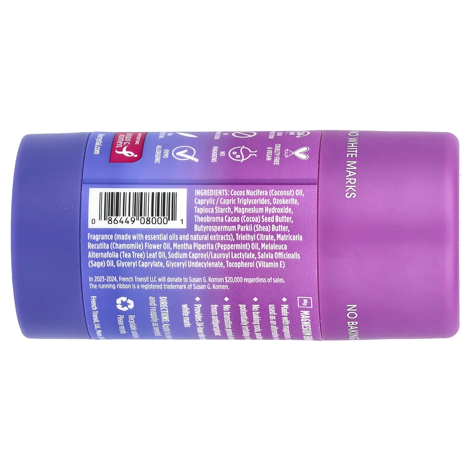 Deodorant - Lavender + Rosemary 2.5 oz (70 g)