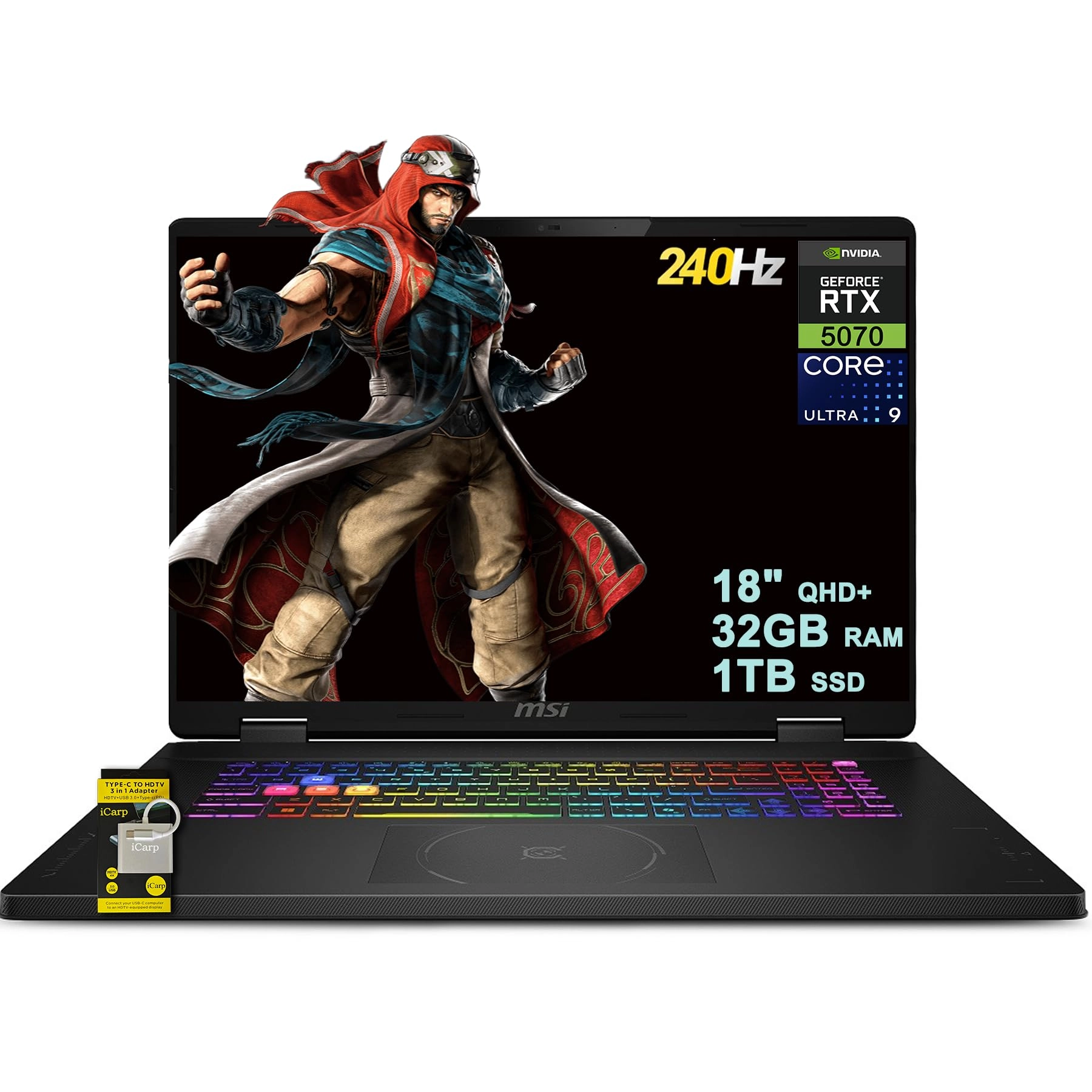 Crosshair 18 HX AI - 18'' Core Ultra 9-275HX 32GB DDR5 1TB SSD