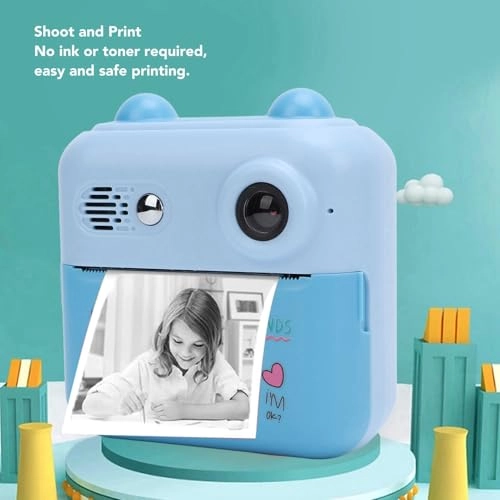 Cute Print Camera - 24MP Instant Blue