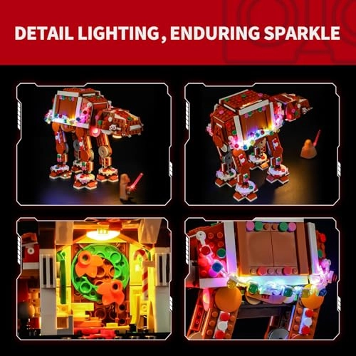 Light Kit for LEGO Star Wars Gingerbread at-at Walker 40806