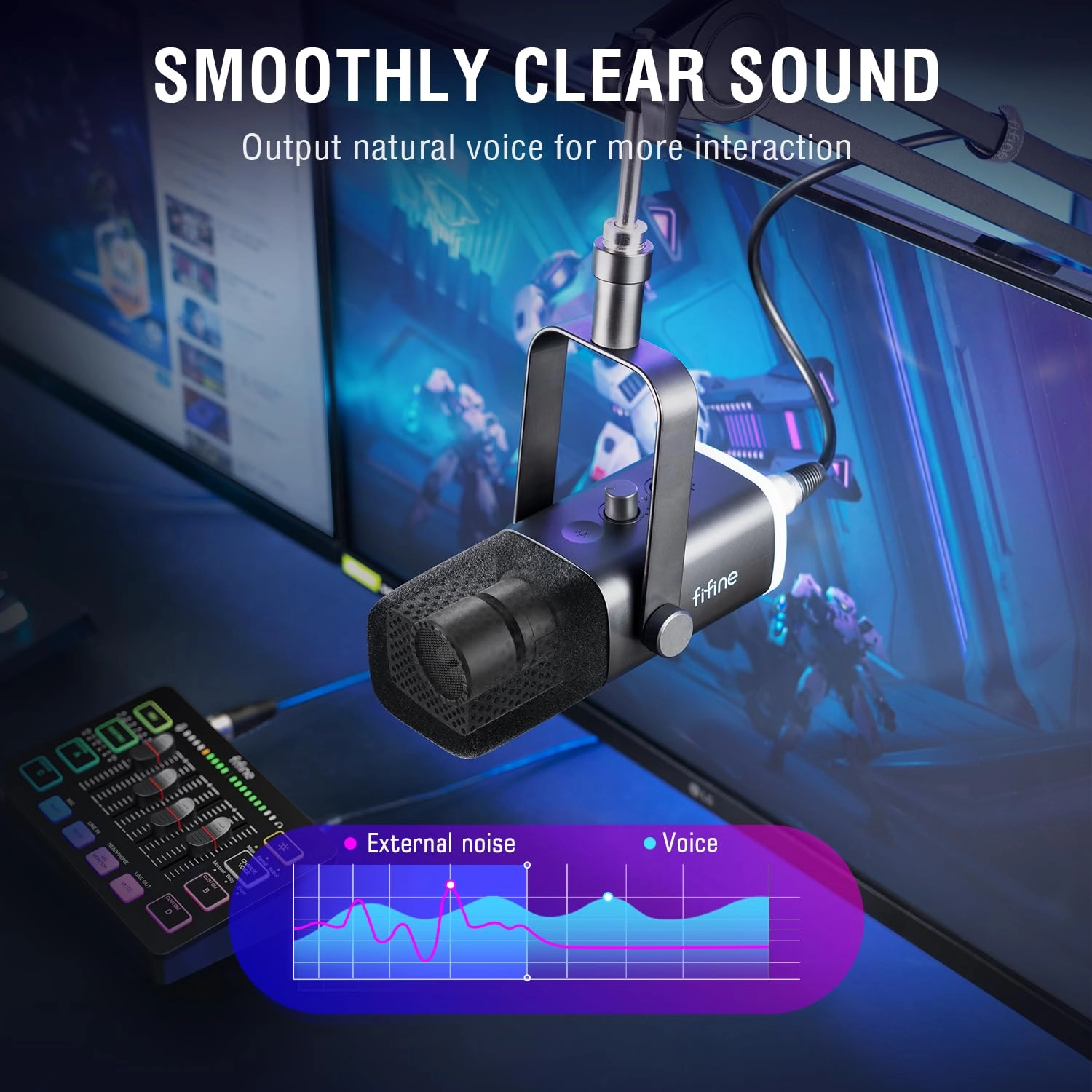 AmpliGame KS5 XLR+USB Microphone Bundle