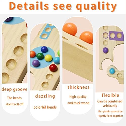 Marbles and Jokers - 40 Marbles 8 Colors Wooden