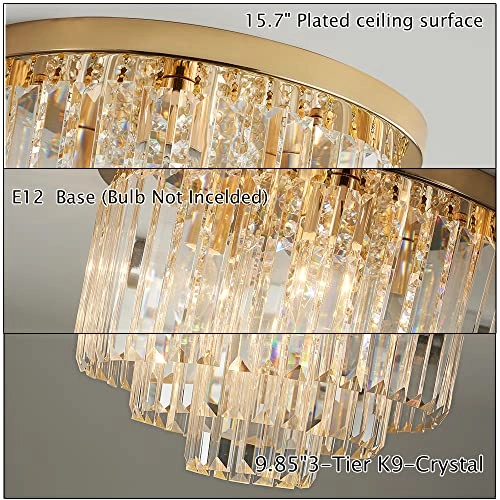 Crystal Chandelier - warm white cool white