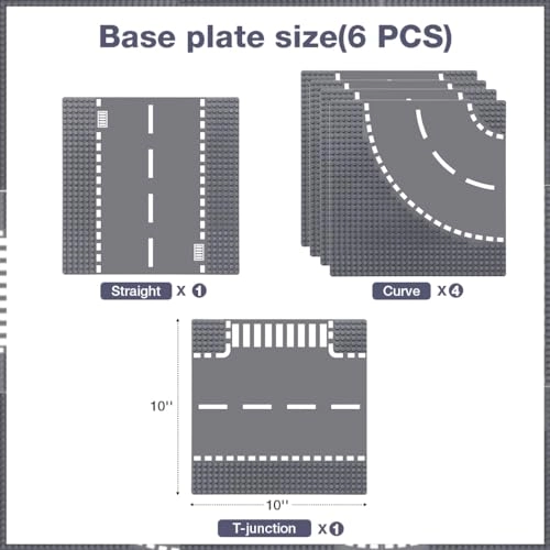 Road Base Plates - 25x25cm 6pcs