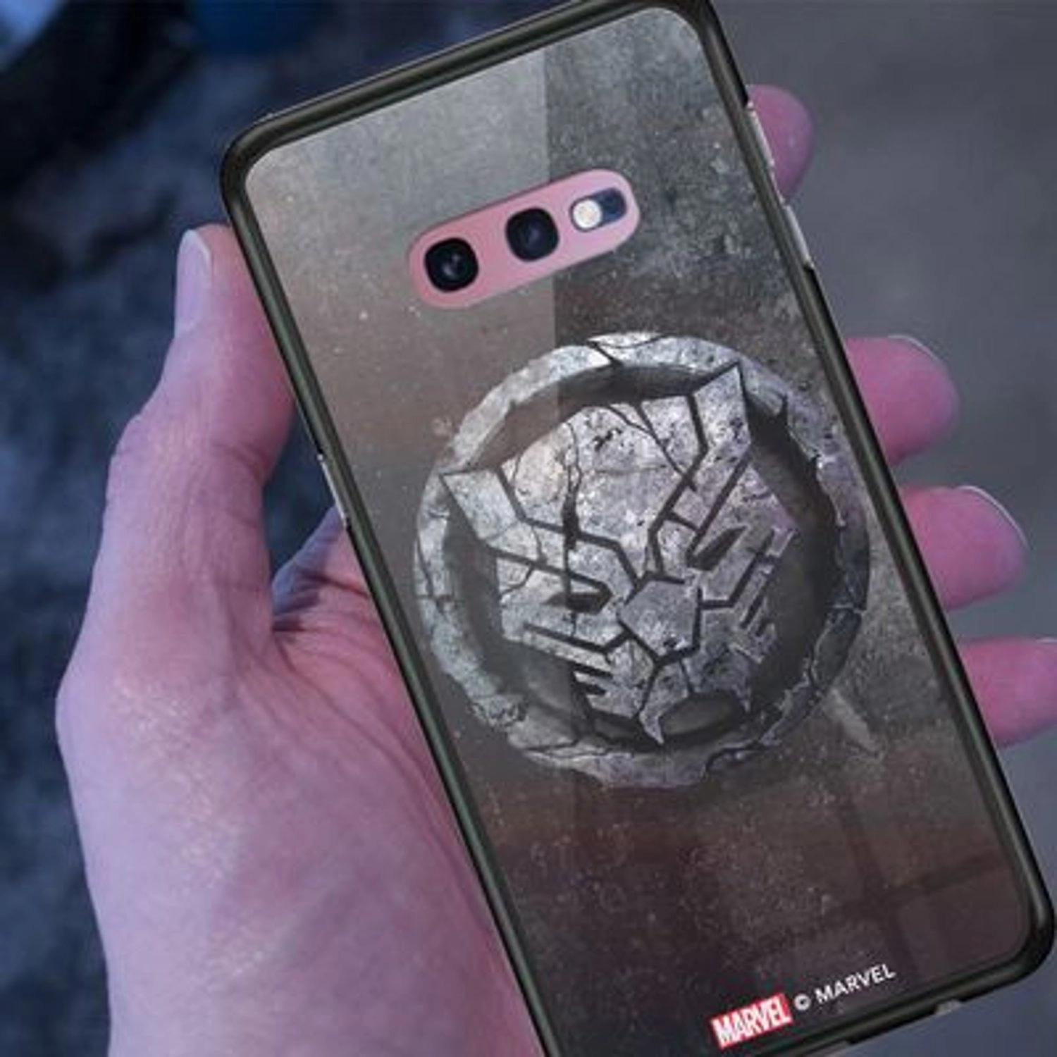 Black Panther Logo Samsung S10e Cover Back Case for Galaxy S10e