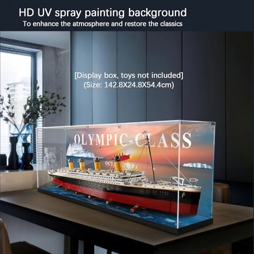 Acrylic Display Case Compatible for LEGO Titanlc