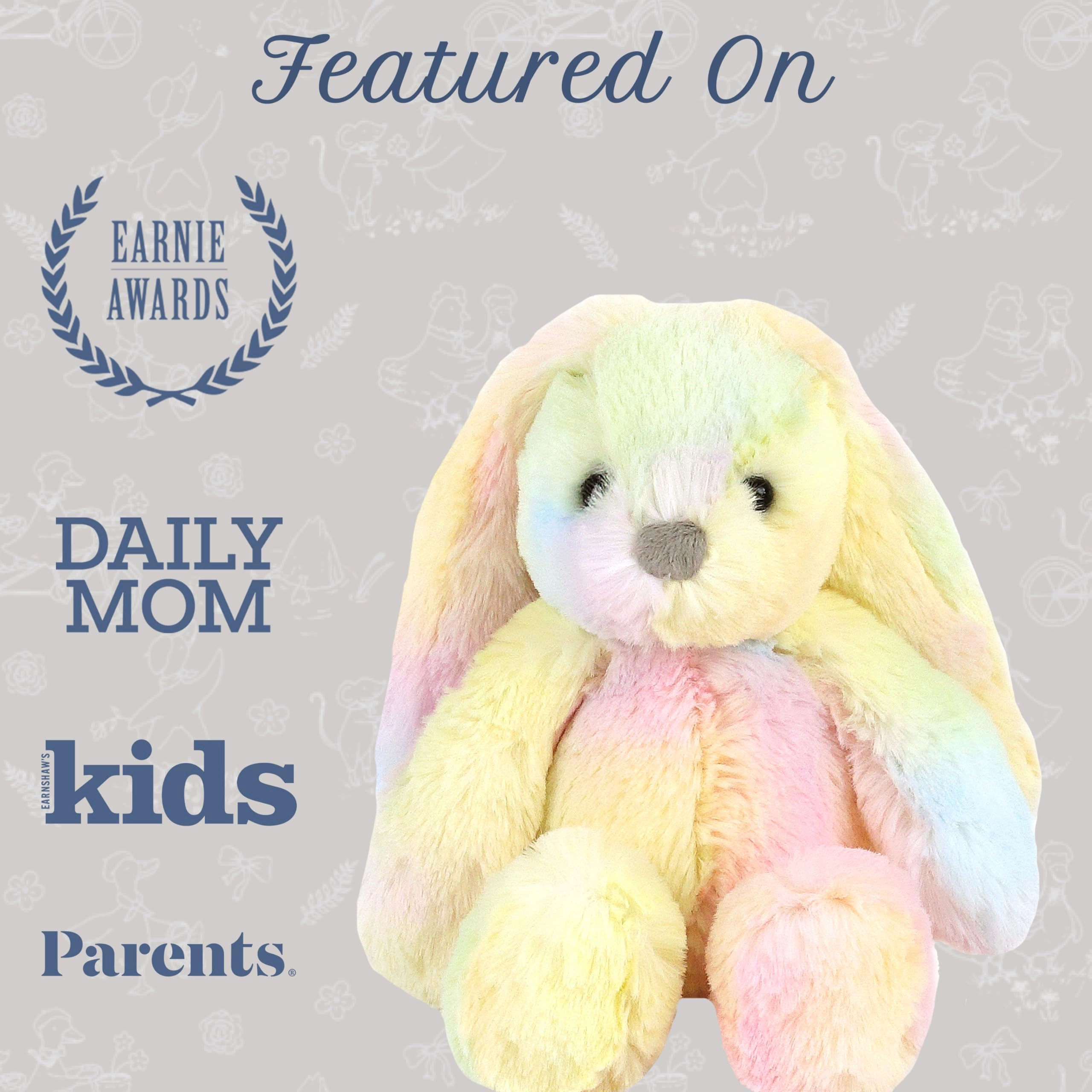 Mini Rainbow Bunny 20.3 cm Plush