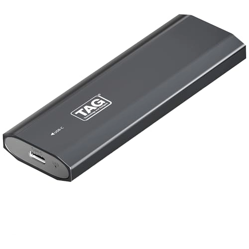 NVMe M.2 SSD Enclosure - USB 3.1 Gen 2 10Gbps Supports 2230/2242/2260/2280 Up to 4TB